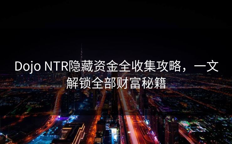 Dojo NTR隐藏资金全收集攻略，一文解锁全部财富秘籍  第1张