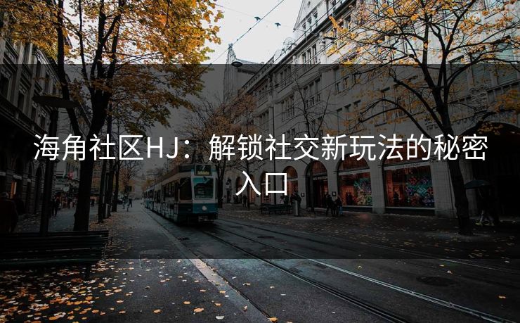 海角社区HJ：解锁社交新玩法的秘密入口  第1张