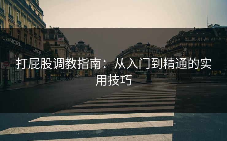 打屁股调教指南：从入门到精通的实用技巧